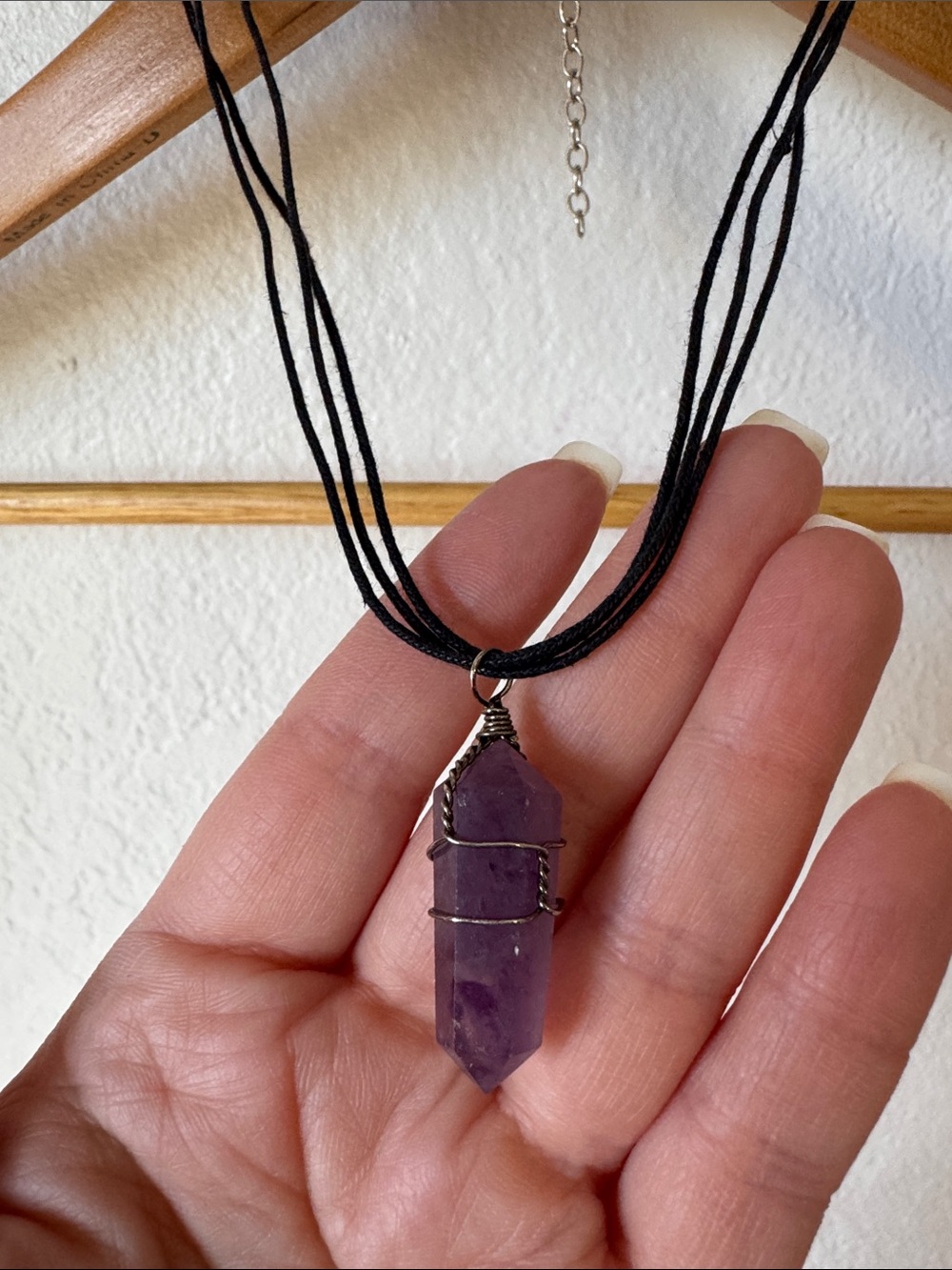 Amethyst Crystal Necklace‎